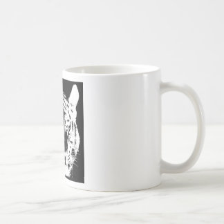 Mug Tigre noir et blanc Pop Art