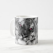 Mug Tigre observé par rose (Devant gauche)