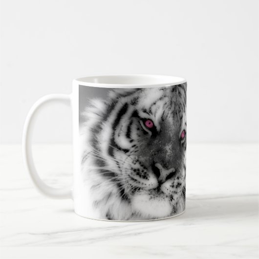 Mug Tigre observé par rose (Gauche)
