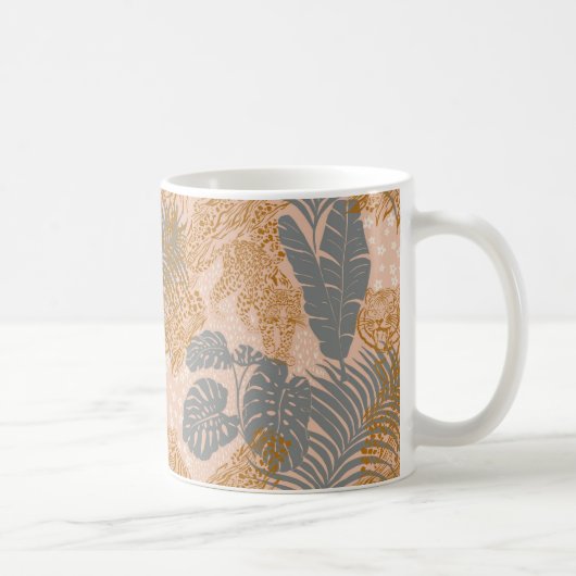 Mug Tigre, panthère rose tropicale (Droite)