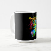 Mug Tigre Pop Art coloré (Devant gauche)