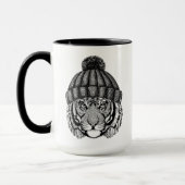 Mug Tigre prêt de mode d'hiver (Gauche)