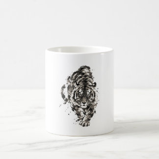 Mug Tigre Sumi-e Japonais – Encre Traditionnelle Japon