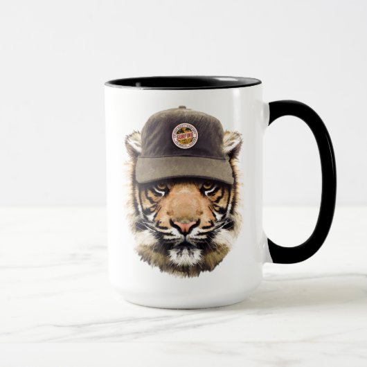 Mug Tigre surfant (Droite)