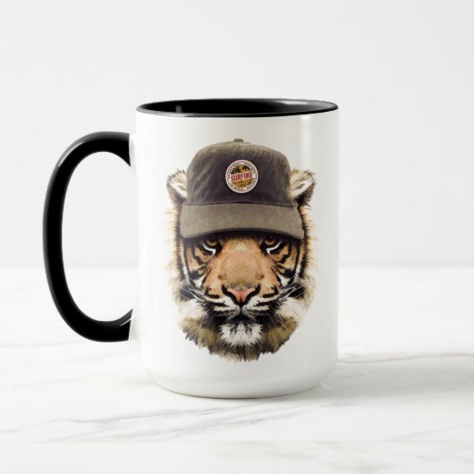 Mug Tigre surfant (Gauche)