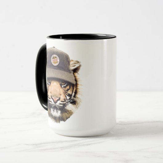 Mug Tigre surfant (Devant gauche)