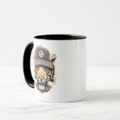 Mug Tigre surfant (Devant gauche)