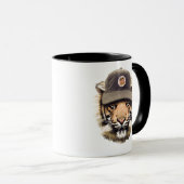 Mug Tigre surfant (Devant droit)