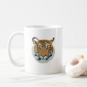Mug Tigre tête visage animal sauvage tigre