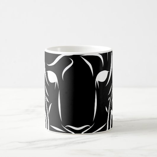 Mug Tigre tribal noir et blanc (Centre)