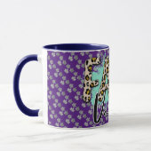 Mug Tigre violet tendance automne (Gauche)