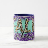 Mug Tigre violet tendance automne (Centre)