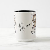 Mug Tigre, visage de tigre, symbole 2022 (Centre)