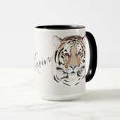 Mug Tigre, visage de tigre, symbole 2022 (Devant droit)