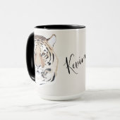 Mug Tigre, visage de tigre, symbole 2022 (Devant gauche)