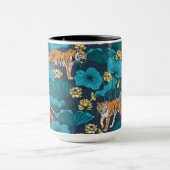 Mug Tigres dans l'étang jaune de lotus (Centre)
