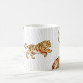 Mug Tigres sauvages : Motif d'animaux d'aquarelle. (Centre)