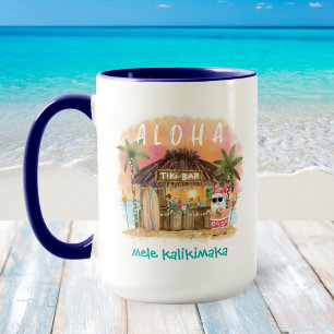 Mug Tiki Beach Père Noël Mele Kalikimaka Noël