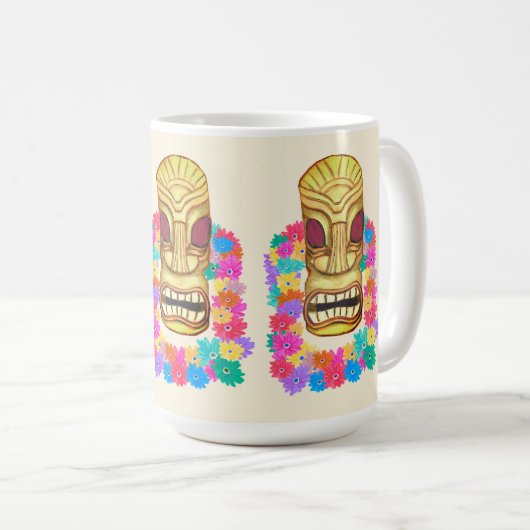 Mug Tiki Head Hawaiian Lei (Devant droit)