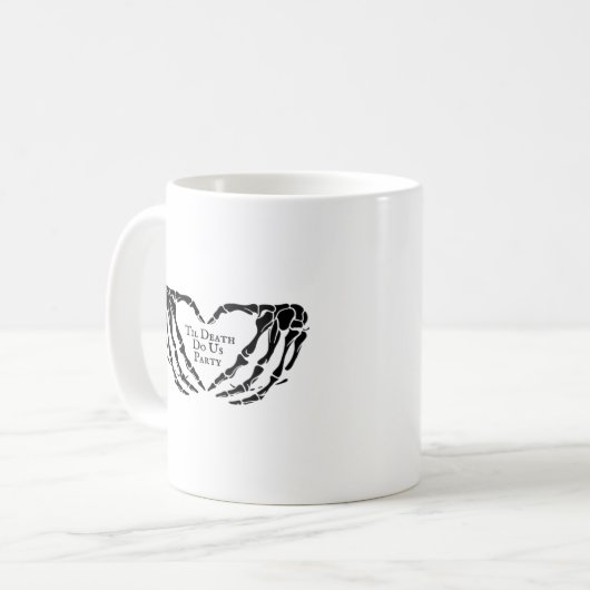 Mug Til Death - Skeleton Heart Hands (Devant gauche)