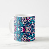 Mug Tiled ethnic pattern. Abstract geometric mosaic vi (Devant gauche)