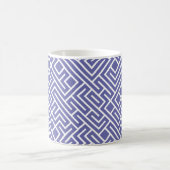 Mug Tiled Lines 10 PRINT Generative (Periwinkle Fill) (Centre)