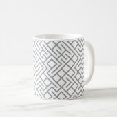 Mug Tiled Lines Generative (Grey Line) Unique (Devant droit)