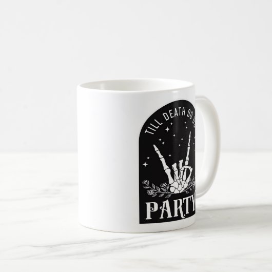 Mug Till Do Death Us Party Bachelorette Halloween Bach (Devant droit)
