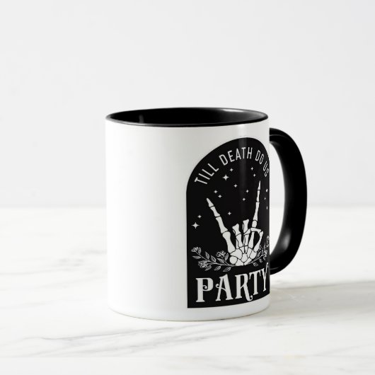 Mug Till Do Death Us Party Bachelorette Halloween Bach (Devant droit)