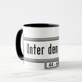 Mug Tilleul de repaire d'Unter, plaque de rue de (Devant gauche)