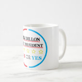 Mug Tim Dillon Pour Le Jeu De Campagne Du Président (Devant droit)