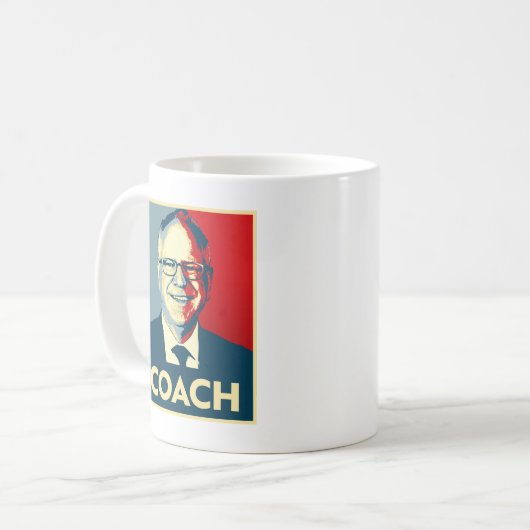Mug Tim Walz COACH (Devant gauche)