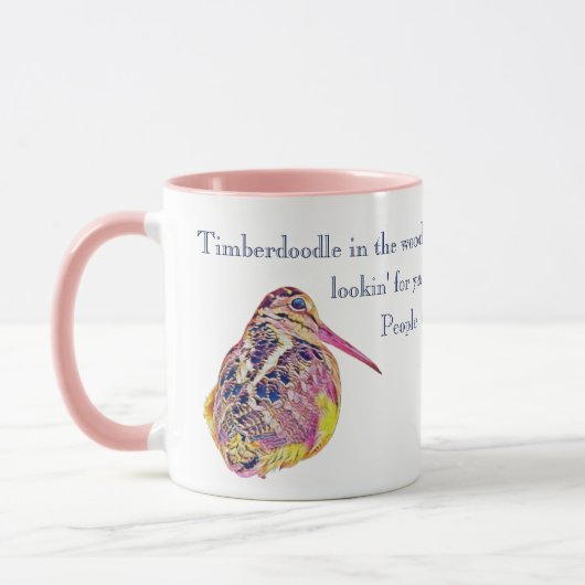 Mug Timberdoodle (dans les bois) (Gauche)