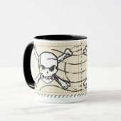 Mug Timbre crâne amusant 5 (Devant gauche)
