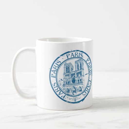 Mug Timbre d'annulation de poste de Paris (Gauche)