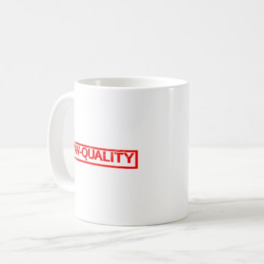 Mug Timbre de faible qualité (Devant gauche)