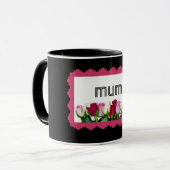 Mug Timbre de la maman florale (Devant gauche)