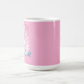 Mug Timbre de lapin de Pâques sauteur rose (Centre)
