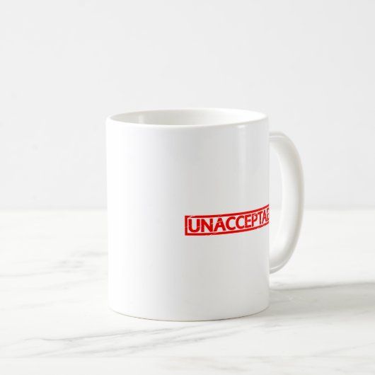 Mug Timbre inacceptable (Devant droit)