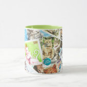Mug Timbre-poste international de chat (Centre)