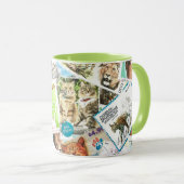Mug Timbre-poste international de chat (Devant droit)