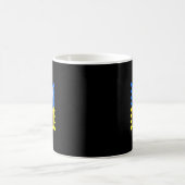 Mug Timbre-poste vintage rétro Ukraine Drapeau Fierté (Centre)