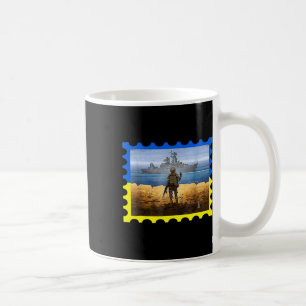 Mug Timbre-poste vintage rétro Ukraine Drapeau Fierté