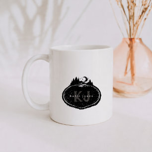 Mug Timbres de la nature à monogramme Nom personnali