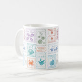 Mug Timbres de poste de voyage (Devant gauche)