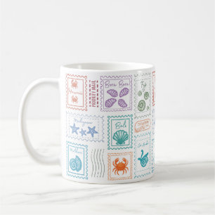 Mug Timbres de poste de voyage