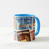 Mug Timbres-poste des Etats-Unis (Devant droit)