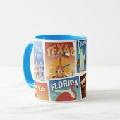 Mug Timbres-poste des Etats-Unis (Devant gauche)