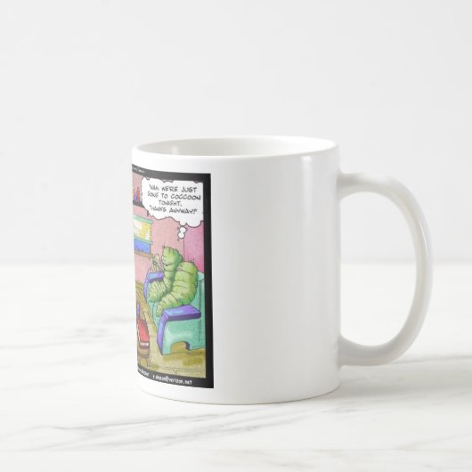 Mug Time 2 Cocoon Funny Papillon Cadeaux et Tee - shir (Droite)