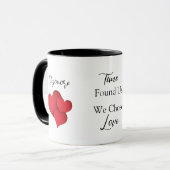 Mug Time Found Us We Chose Love Valentine Quote (Devant gauche)